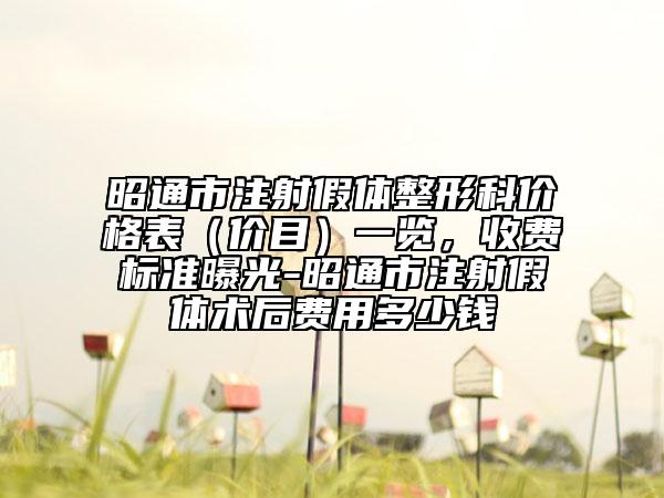 昭通市注射假體整形科價(jià)格表（價(jià)目）一覽，收費(fèi)標(biāo)準(zhǔn)曝光-昭通市注射假體術(shù)后費(fèi)用多少錢