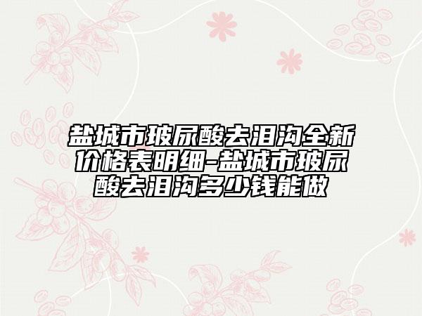 鹽城市玻尿酸去淚溝全新價(jià)格表明細(xì)-鹽城市玻尿酸去淚溝多少錢能做