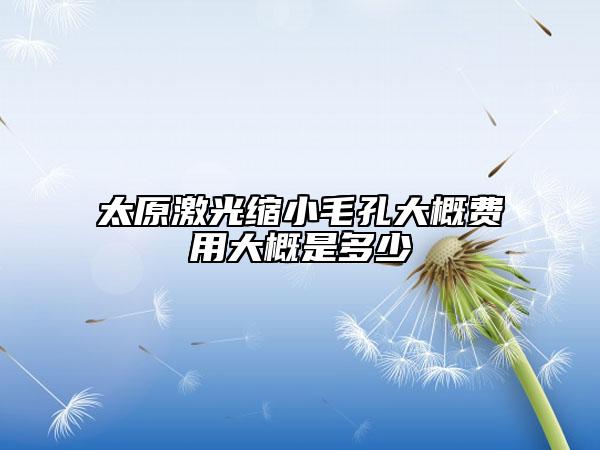 太原激光縮小毛孔大概費用大概是多少