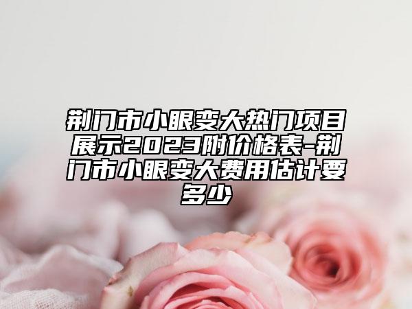 荊門市小眼變大熱門項(xiàng)目展示2023附價(jià)格表-荊門市小眼變大費(fèi)用估計(jì)要多少