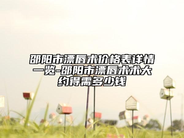 邵陽市漂唇術(shù)價(jià)格表詳情一覽-邵陽市漂唇術(shù)術(shù)大約得需多少錢