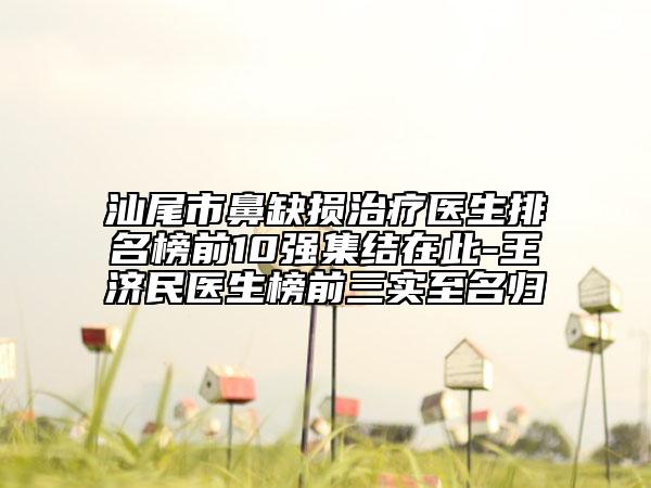 汕尾市鼻缺損治療醫(yī)生排名榜前10強(qiáng)集結(jié)在此-王濟(jì)民醫(yī)生榜前三實(shí)至名歸