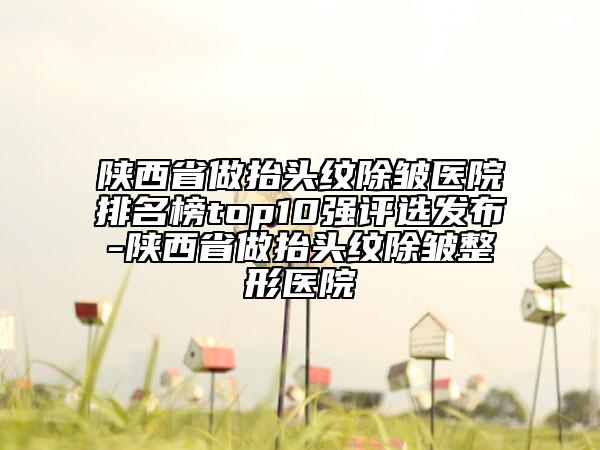陜西省做抬頭紋除皺醫(yī)院排名榜top10強評選發(fā)布-陜西省做抬頭紋除皺整形醫(yī)院
