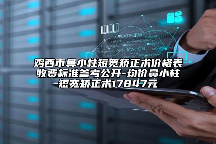 雞西市鼻小柱短寬矯正術(shù)價格表收費(fèi)標(biāo)準(zhǔn)參考公開-均價鼻小柱短寬矯正術(shù)17847元