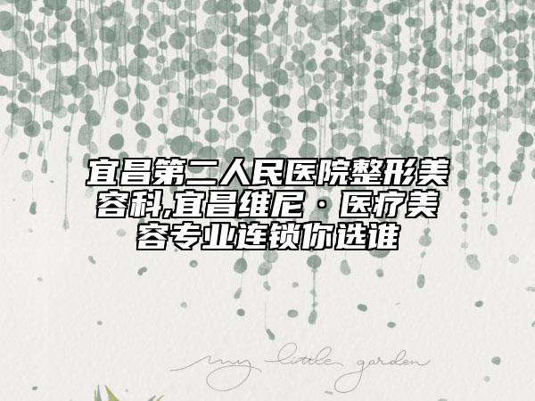 宜昌第二人民醫(yī)院整形美容科,宜昌維尼·醫(yī)療美容專(zhuān)業(yè)連鎖你選誰(shuí)