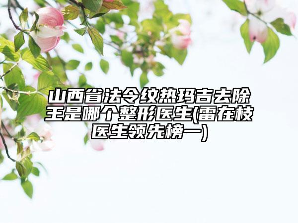 山西省法令紋熱瑪吉去除王是哪個(gè)整形醫(yī)生(雷在枝醫(yī)生領(lǐng)先榜一)