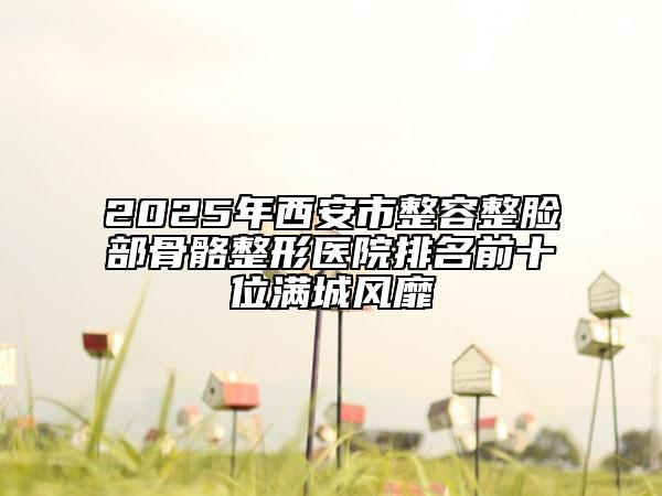 2025年西安市整容整臉部骨骼整形醫(yī)院排名前十位滿城風(fēng)靡