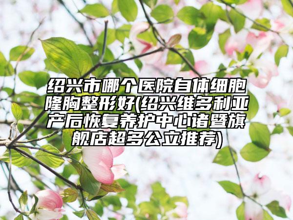 紹興市哪個醫(yī)院自體細胞隆胸整形好(紹興維多利亞產(chǎn)后恢復養(yǎng)護中心諸暨旗艦店超多公立推薦)