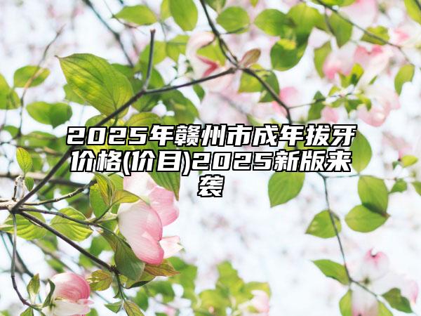 2025年贛州市成年拔牙價格(價目)2025新版來襲