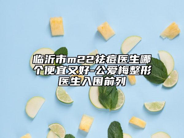 臨沂市m22祛痘醫(yī)生哪個(gè)便宜又好-公愛(ài)梅整形醫(yī)生入圍前列