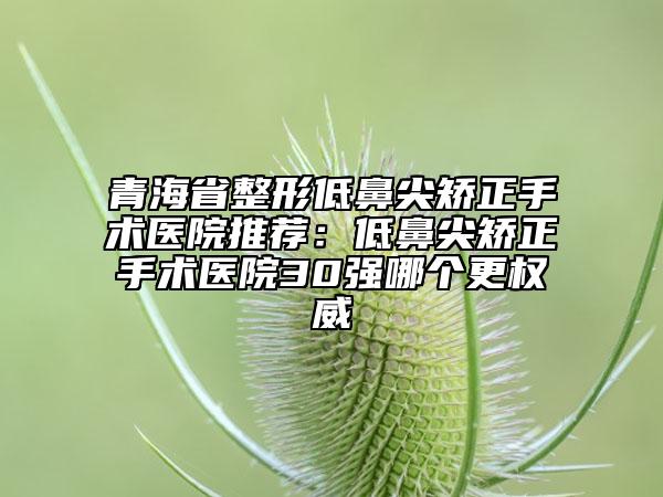 青海省整形低鼻尖矯正手術(shù)醫(yī)院推薦：低鼻尖矯正手術(shù)醫(yī)院30強(qiáng)哪個更權(quán)威