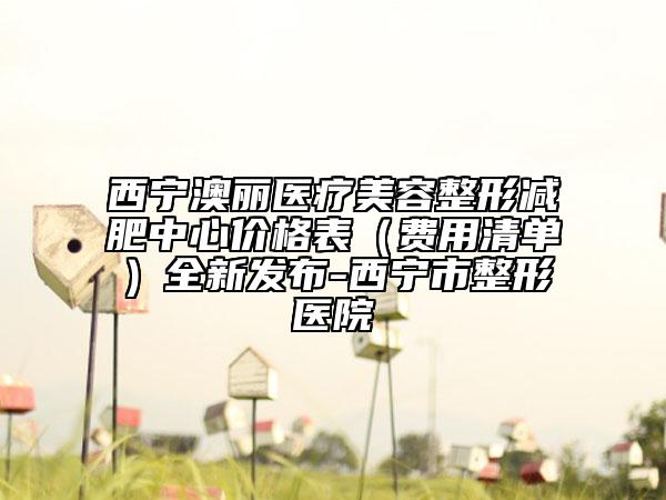 西寧澳麗醫(yī)療美容整形減肥中心價(jià)格表（費(fèi)用清單）全新發(fā)布-西寧市整形醫(yī)院