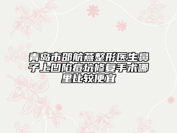 青島市邵航燕整形醫(yī)生鼻子上凹陷痘坑修復(fù)手術(shù)哪里比較便宜