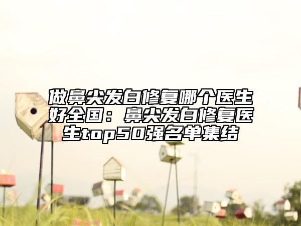 做鼻尖發(fā)白修復(fù)哪個(gè)醫(yī)生好全國：鼻尖發(fā)白修復(fù)醫(yī)生top50強(qiáng)名單集結(jié)