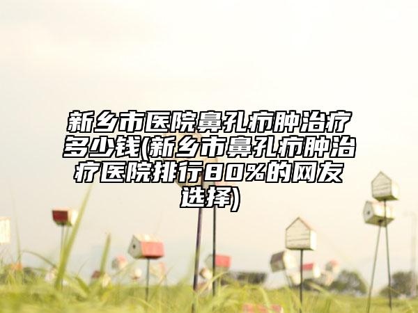 新鄉(xiāng)市醫(yī)院鼻孔癤腫治療多少錢(新鄉(xiāng)市鼻孔癤腫治療醫(yī)院排行80%的網(wǎng)友選擇)