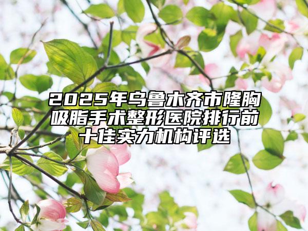 2025年烏魯木齊市隆胸吸脂手術(shù)整形醫(yī)院排行前十佳實(shí)力機(jī)構(gòu)評(píng)選