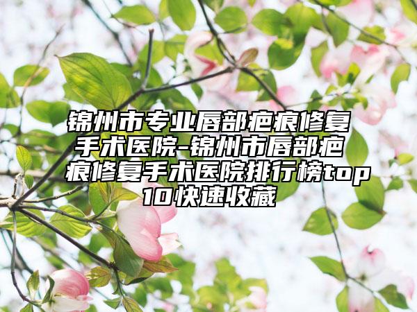錦州市專業(yè)唇部疤痕修復(fù)手術(shù)醫(yī)院-錦州市唇部疤痕修復(fù)手術(shù)醫(yī)院排行榜top10快速收藏