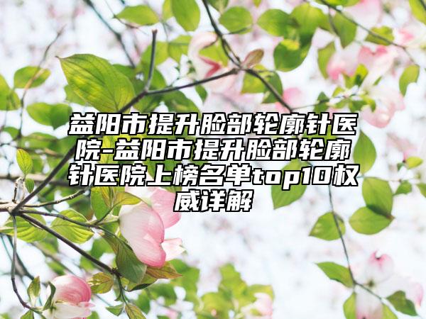 益陽(yáng)市提升臉部輪廓針醫(yī)院-益陽(yáng)市提升臉部輪廓針醫(yī)院上榜名單top10權(quán)威詳解