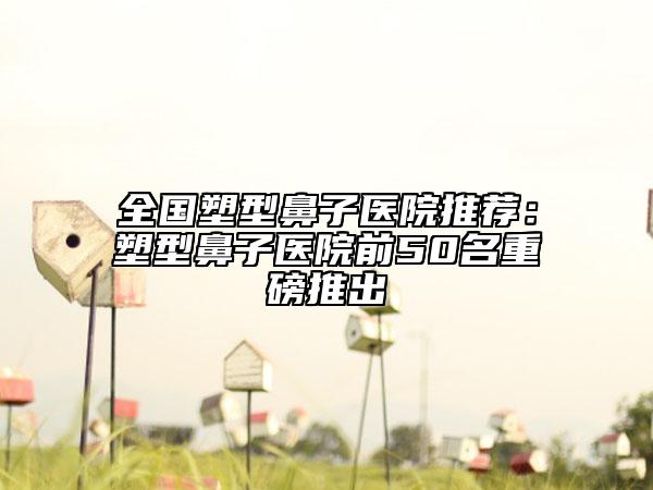 全國(guó)塑型鼻子醫(yī)院推薦：塑型鼻子醫(yī)院前50名重磅推出