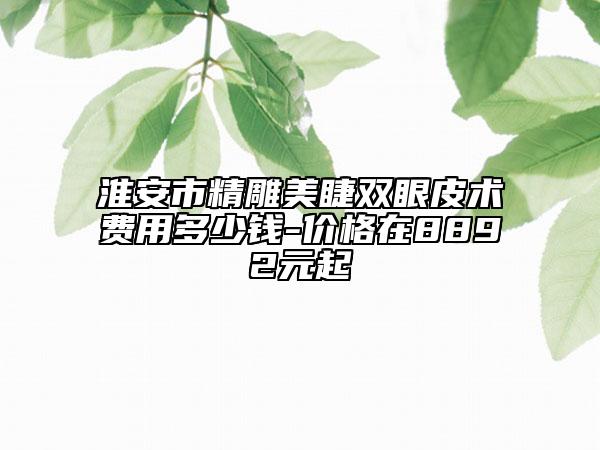 淮安市精雕美睫雙眼皮術(shù)費用多少錢-價格在8892元起