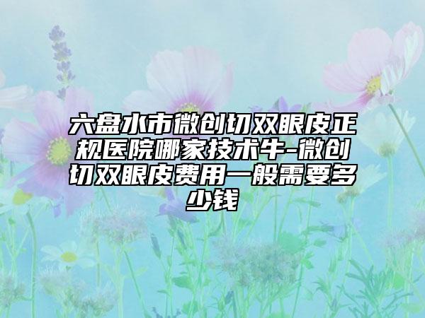 六盤水市微創(chuàng)切雙眼皮正規(guī)醫(yī)院哪家技術(shù)牛-微創(chuàng)切雙眼皮費用一般需要多少錢