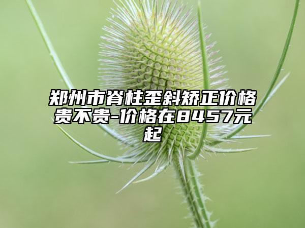 鄭州市脊柱歪斜矯正價格貴不貴-價格在8457元起
