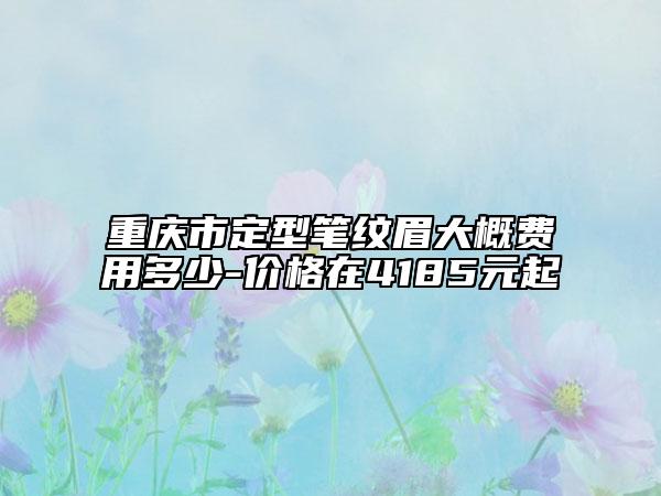 重慶市定型筆紋眉大概費(fèi)用多少-價(jià)格在4185元起