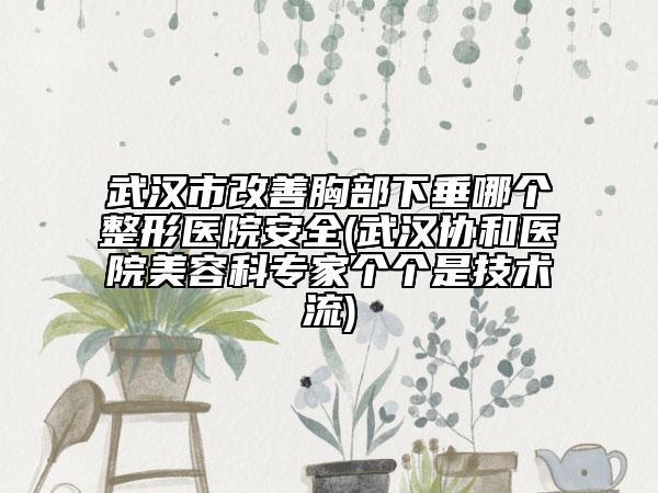 武漢市改善胸部下垂哪個整形醫(yī)院安全(武漢協(xié)和醫(yī)院美容科專家個個是技術(shù)流)